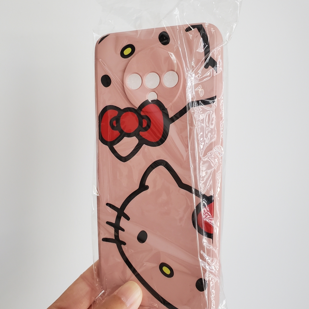 Hello Kitty Blush Pink Phone Case with Red Bow